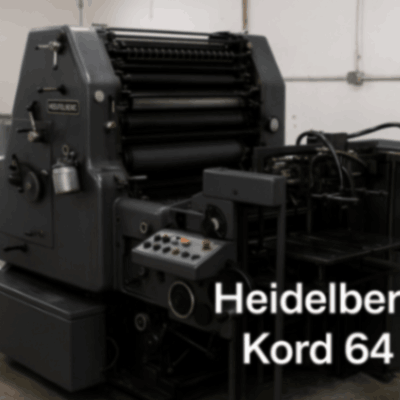 Heidelberg Kord 64 is one of the most used offset machines, and its printing machine price in Nigeria makes it a top choice for commercial printing businesses.